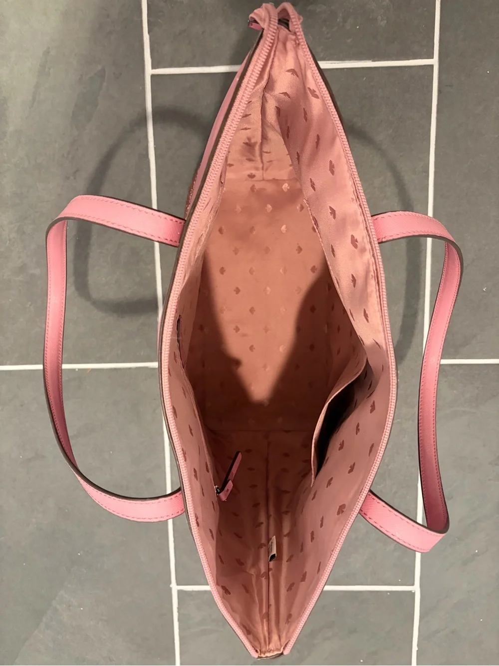 Kate Spade Pink Tote with Glitter Base